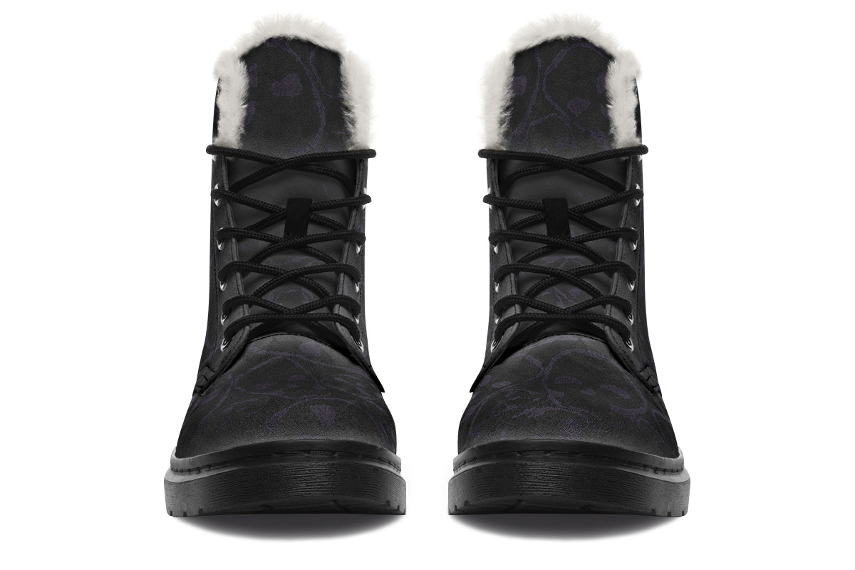 ANTIBrand – Tumbling Skulls of Darkness Fleece Lined Boots