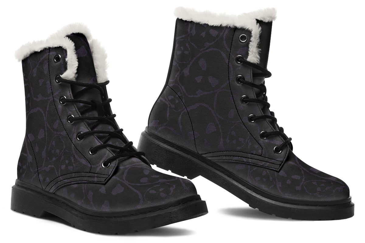 ANTIBrand – Tumbling Skulls of Darkness Fleece Lined Boots