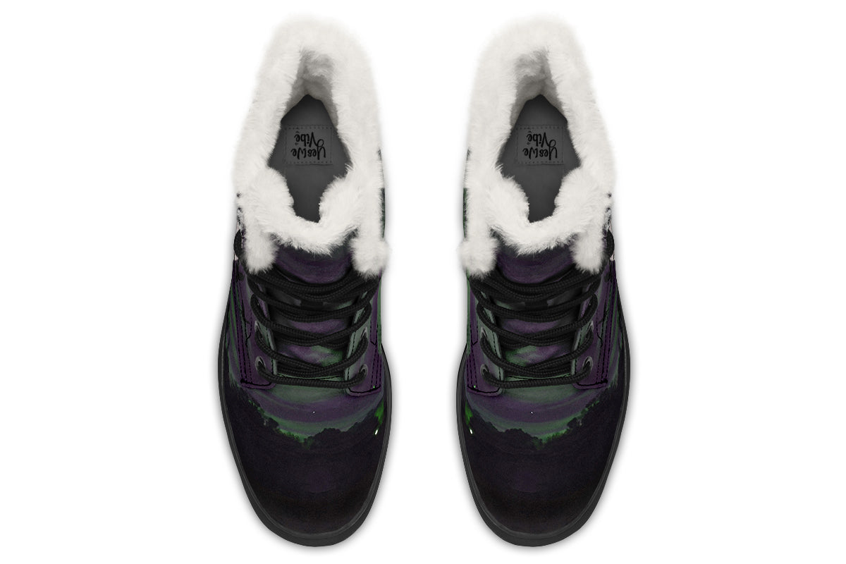 ANTIBrand Nightbloom Skies Fleece Lined Boots – Purple Moon