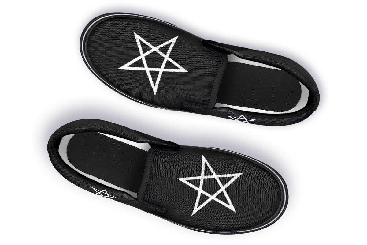 ANTIBrand Gothic Attitude Pentagram Protection Slip-On Shoes