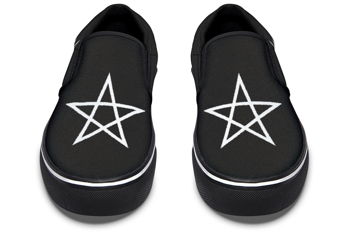 ANTIBrand Gothic Attitude Pentagram Protection Slip-On Shoes