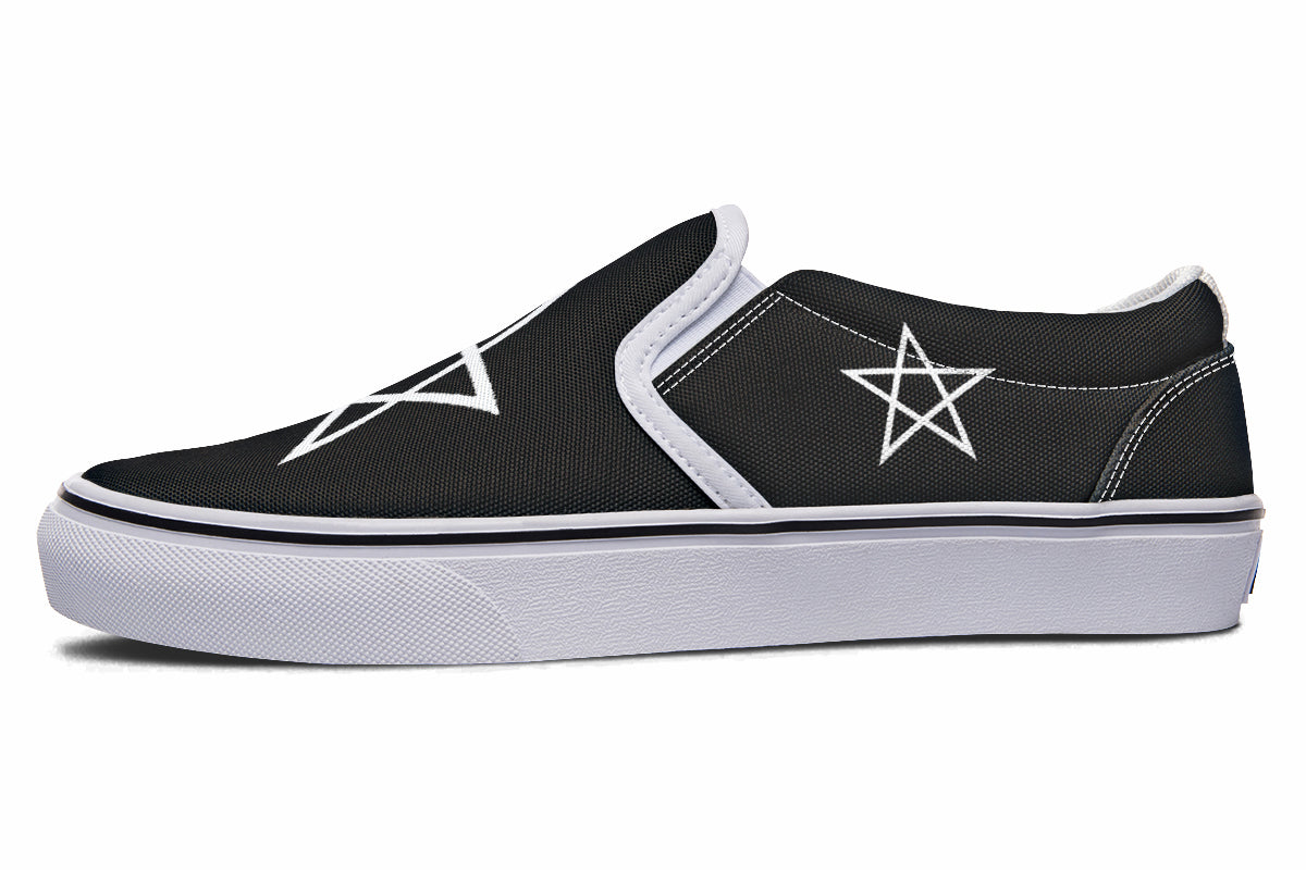ANTIBrand Gothic Attitude Pentagram Protection Slip-On Shoes