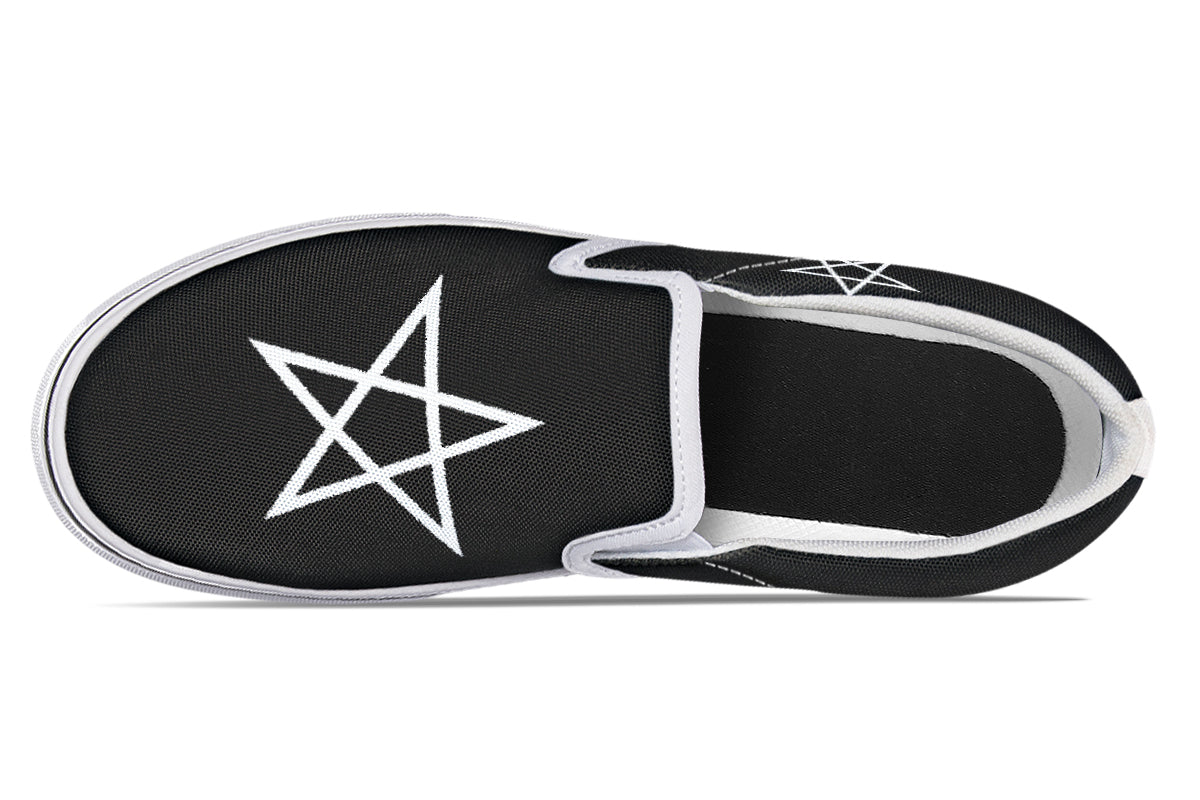 ANTIBrand Gothic Attitude Pentagram Protection Slip-On Shoes