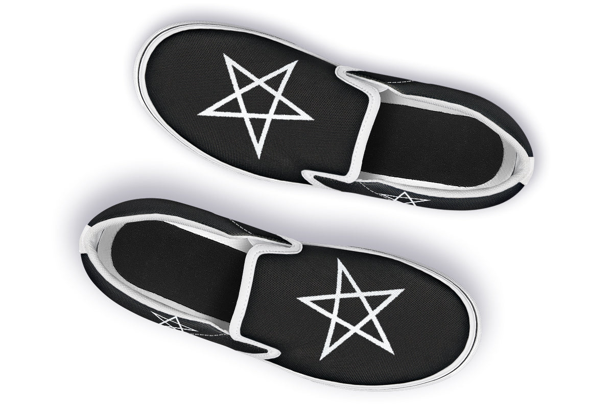 ANTIBrand Gothic Attitude Pentagram Protection Slip-On Shoes