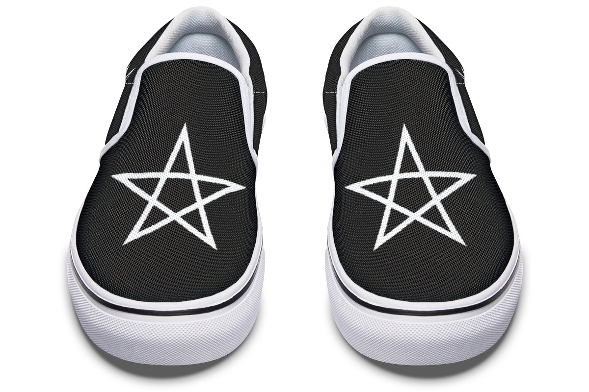 ANTIBrand Gothic Attitude Pentagram Protection Slip-On Shoes