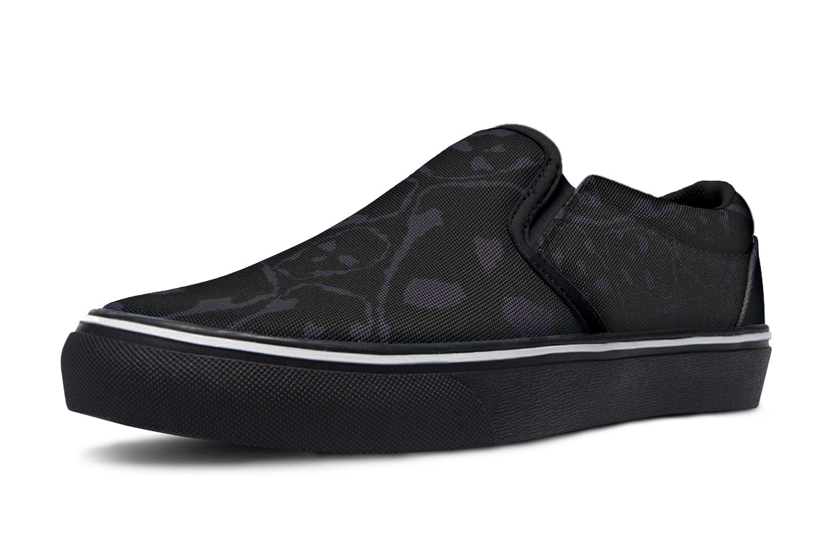 ANTIBrand skull pattern canvas slip-ons