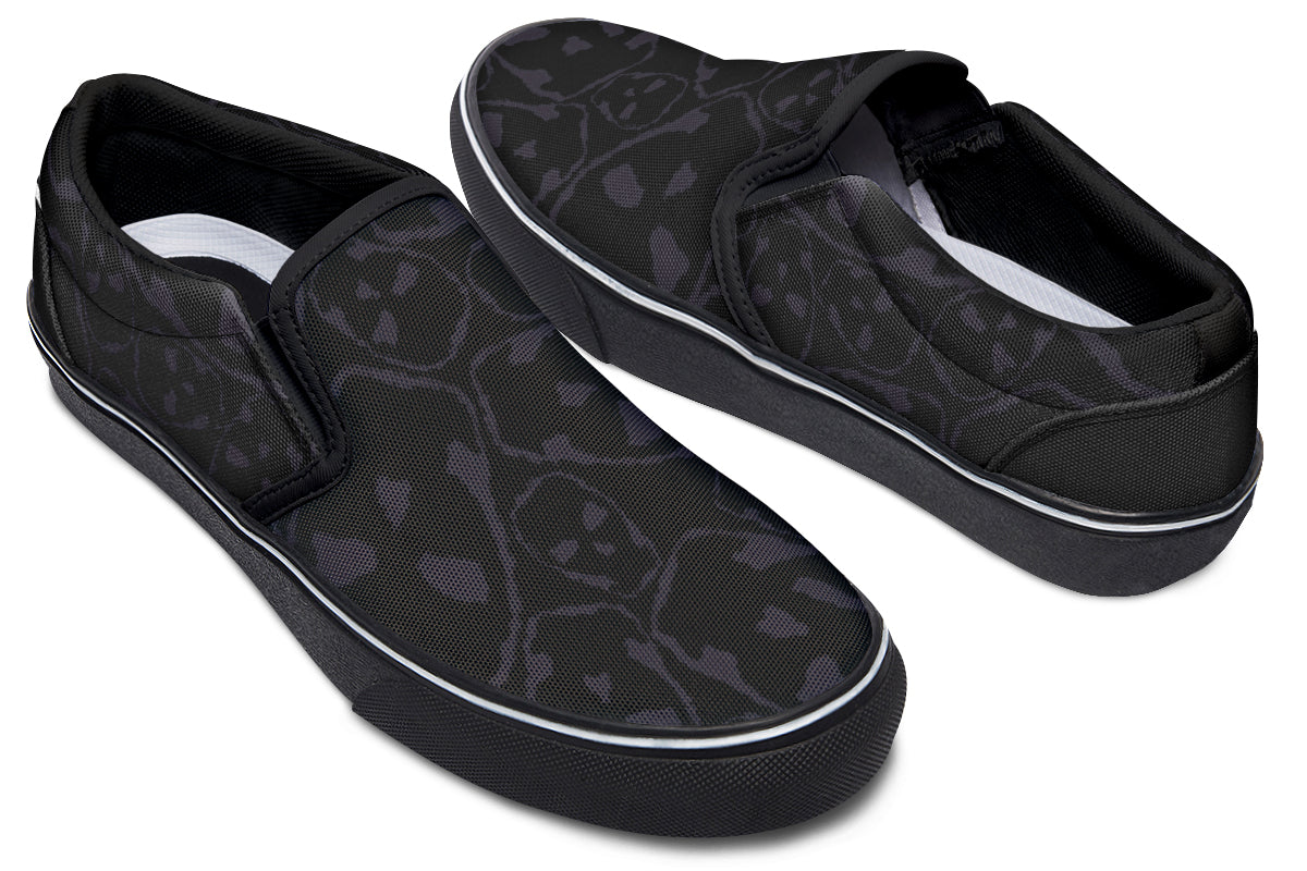 ANTIBrand Gothic Attitude The Tumbling Skulls of Darkness Slip-On Shoes