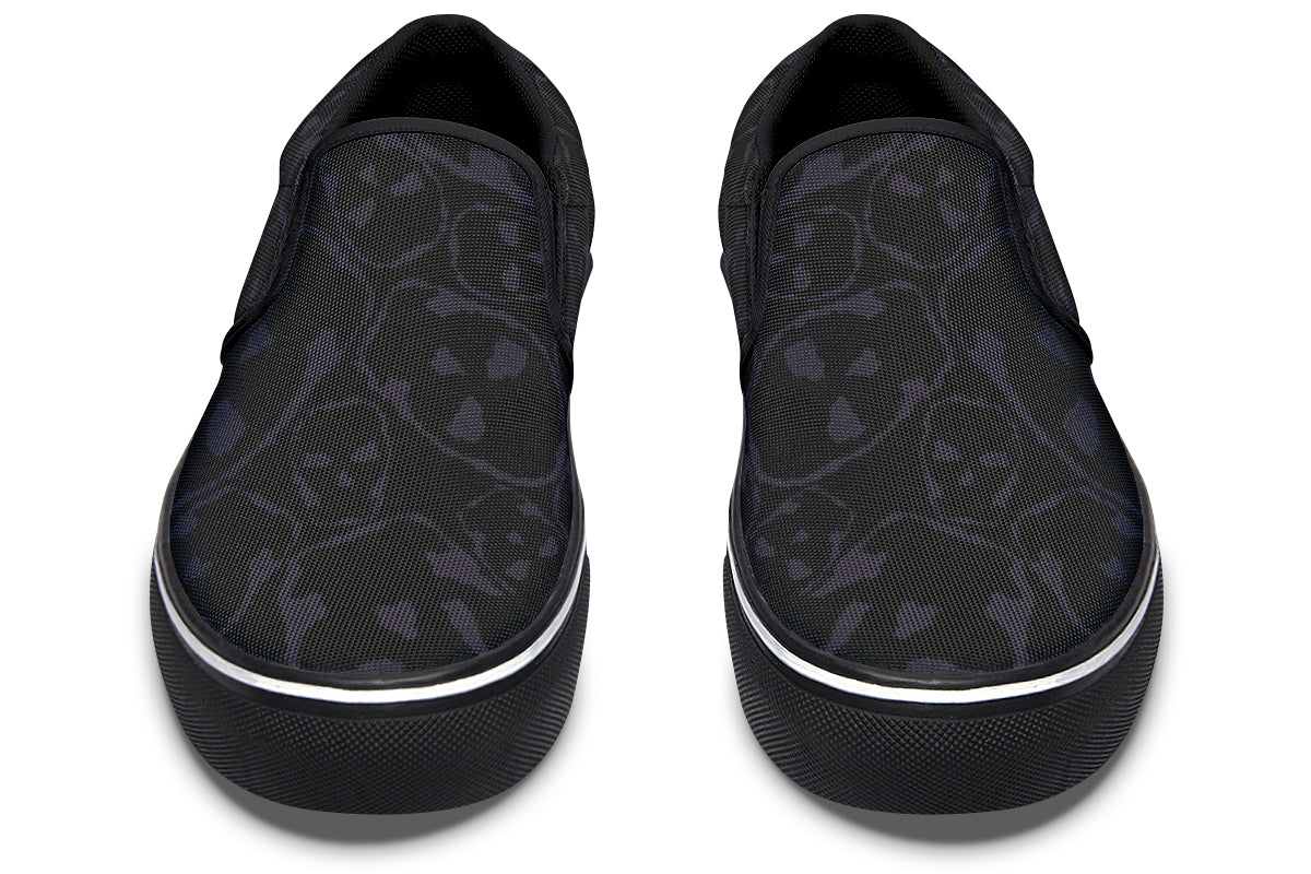 ANTIBrand Gothic Attitude The Tumbling Skulls of Darkness Slip-On Shoes