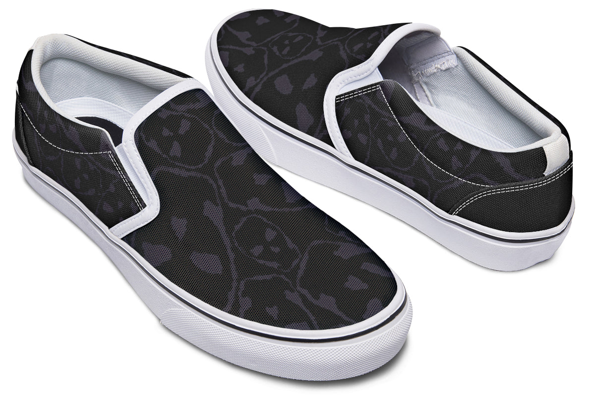 ANTIBrand Gothic Attitude The Tumbling Skulls of Darkness Slip-On Shoes
