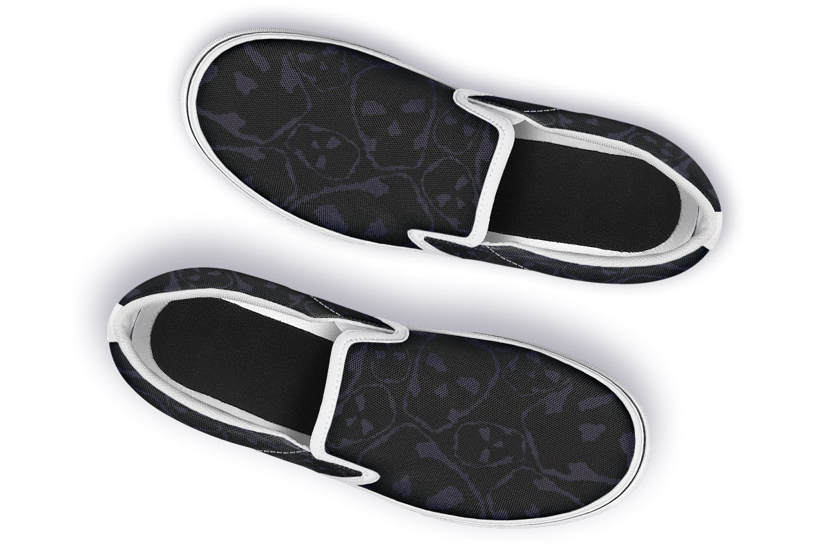 ANTIBrand Gothic Attitude The Tumbling Skulls of Darkness Slip-On Shoes