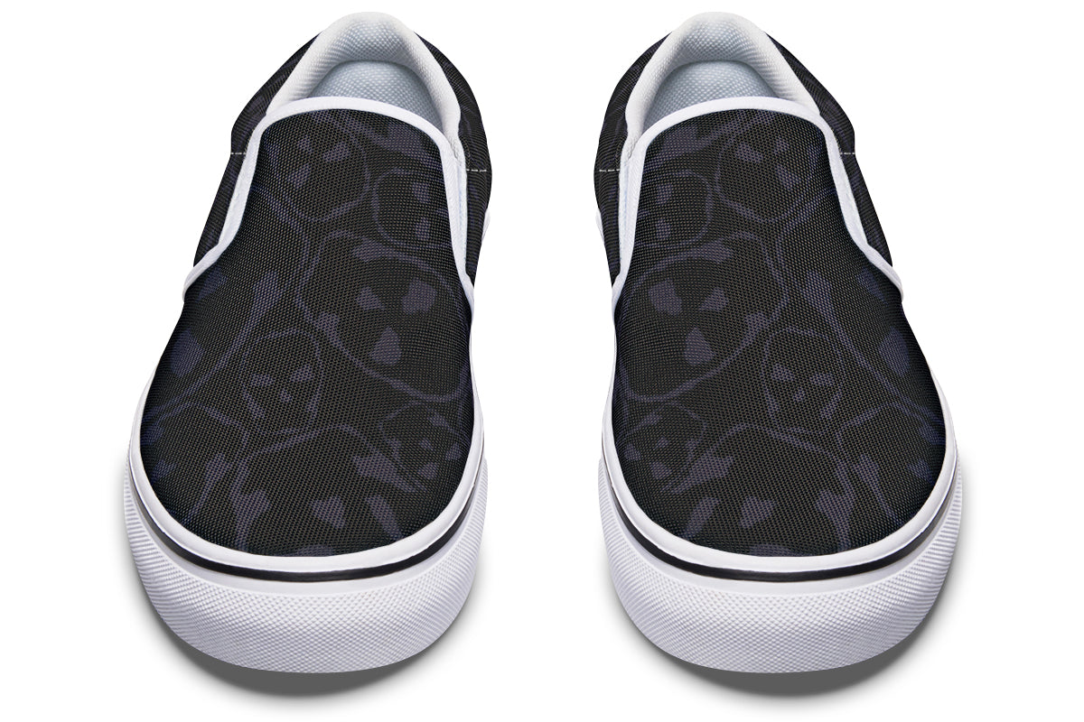 ANTIBrand Gothic Attitude The Tumbling Skulls of Darkness Slip-On Shoes