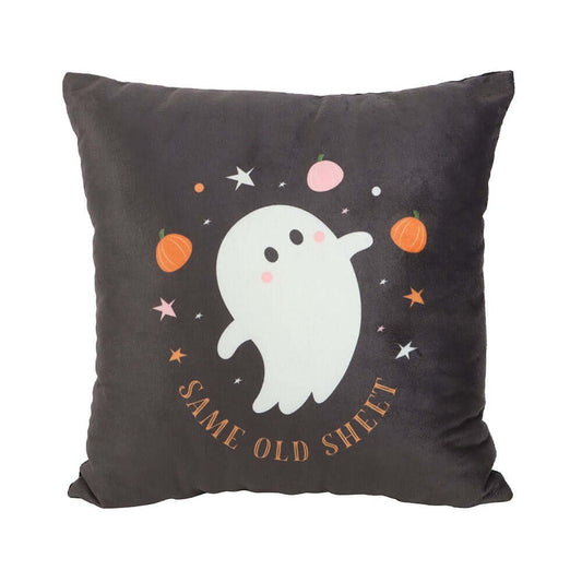 Gothic Gifts Square Same Old Sheet Ghost Cushion