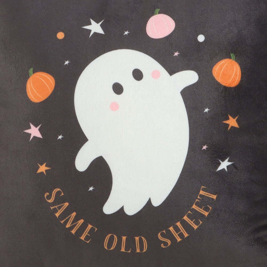 Gothic Gifts Square Same Old Sheet Ghost Cushion Close up