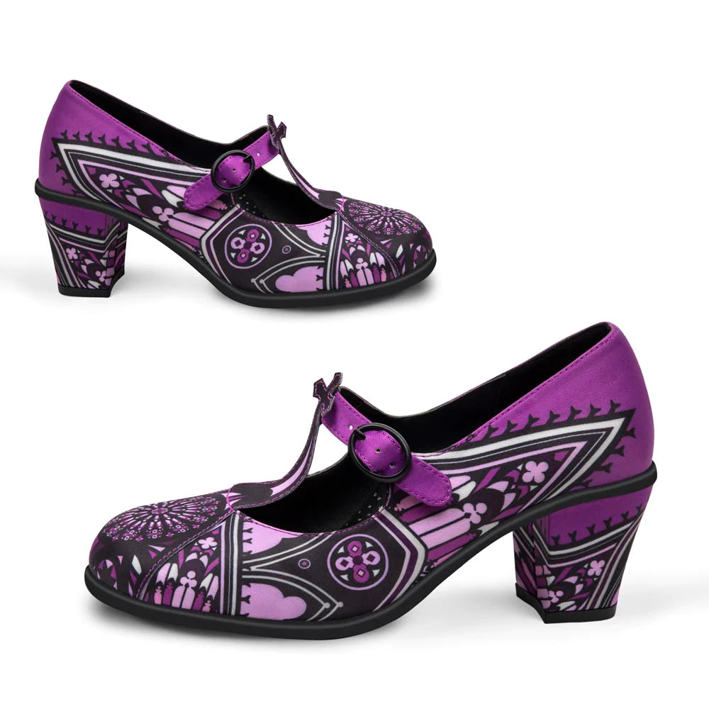 Hot Chocolate Gothic Church Mid Heels Mary Jane Pump - Kate's Clothing