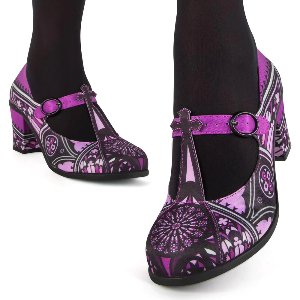 Hot Chocolate Gothic Church Mid Heels Mary Jane Pump - Kate's Clothing