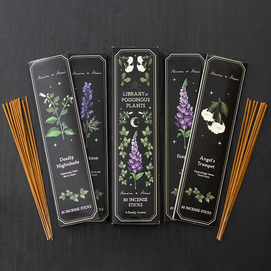 Gothic Gifts Four Packs of Incense Sticks with Poisonous Plants