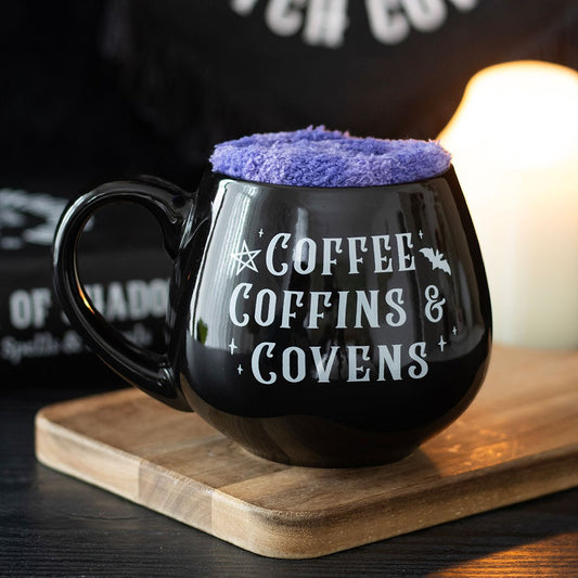 Gothic Gifts Coffee, Coffins & Covens Mug and Socks Set