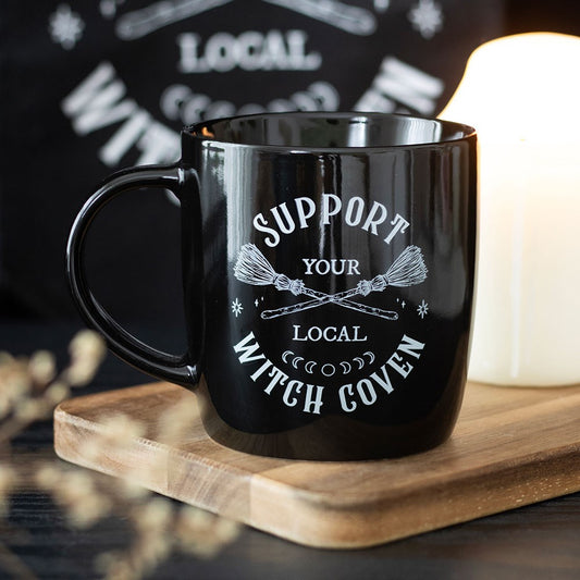 Gothic Gifts "Support Your Local Witch Coven" Cup