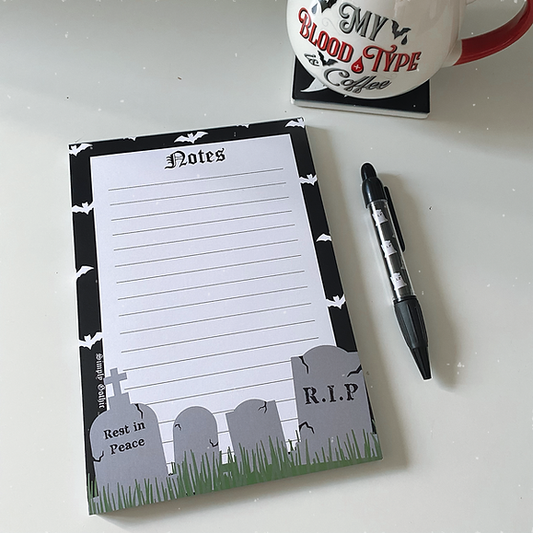 Simply Gothic Graveyard Notepad - Kate's Clothing