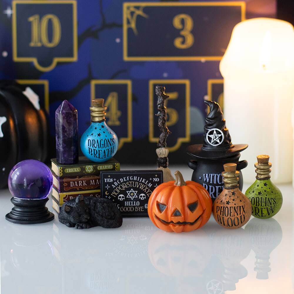 Gothic Gifts Shelf of Shadows 12-Day Halloween Advent Calendar