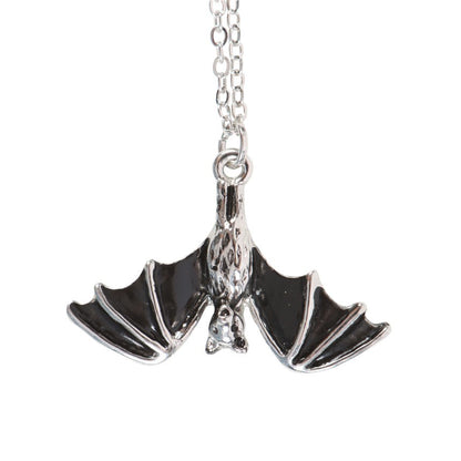 Gothic Gifts Hanging Bat Necklace - Kate's Clothing