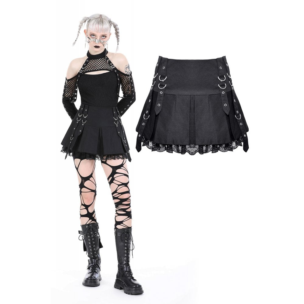 Dark In Love Harper Mini Skirt﻿ - Kate's Clothing