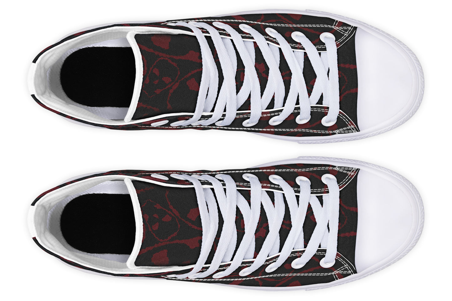 ANTIBrand – The Tumbling Blood Skulls High Tops – Black
