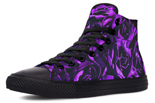 Purple Roses Canvas High Top Trainers | ANTIBrand