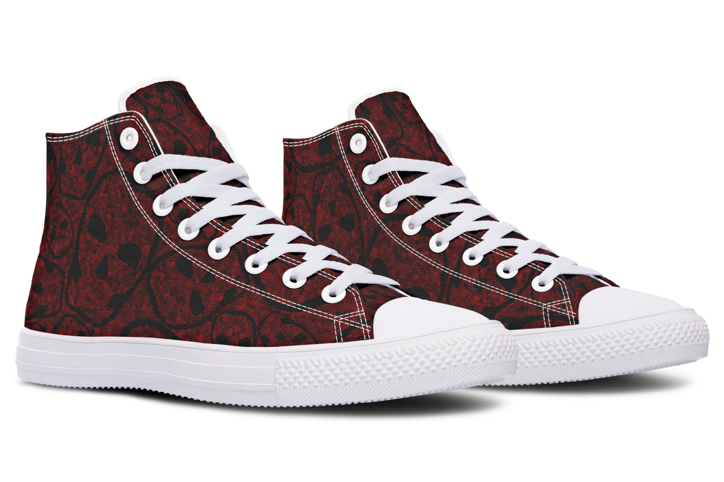 ANTIBrand – Sanguine Haze Skulls High Tops