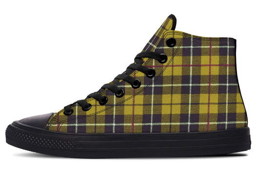 Yellow Tartan High-Top Trainers | ANTIBrand