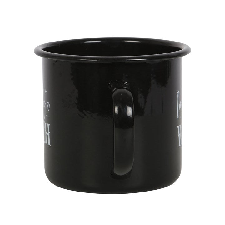 Gothic Gifts I'm Secretly A Witch Enamel Mug - Kate's Clothing
