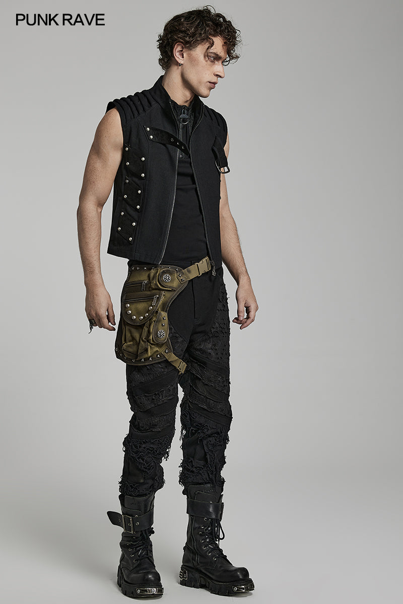 Punk Rave Jericho Pocket Belt - Green - Kate's Clothing