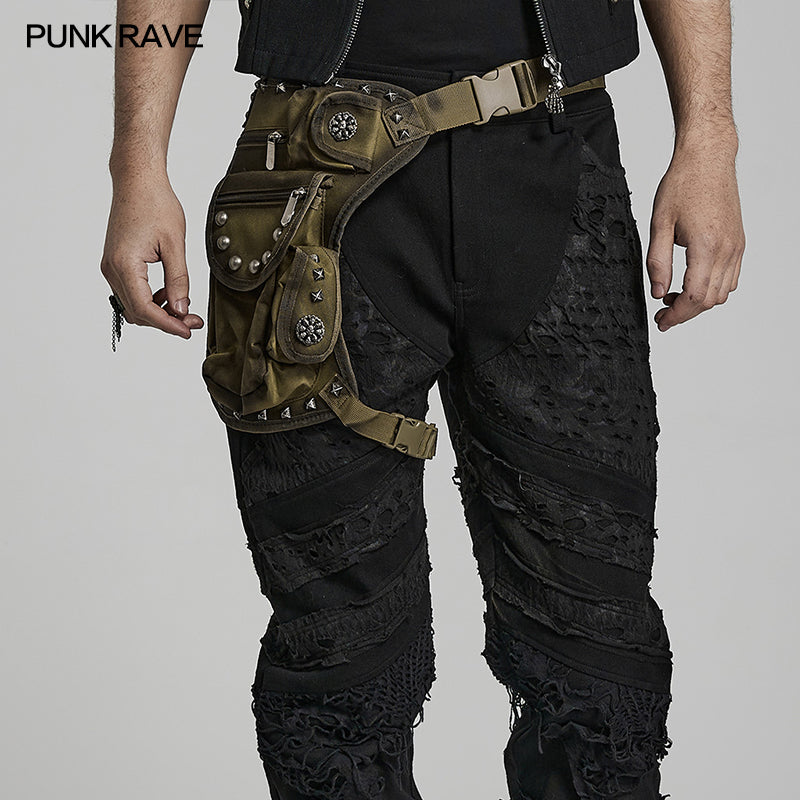 Punk Rave Jericho Pocket Belt - Green - Kate's Clothing