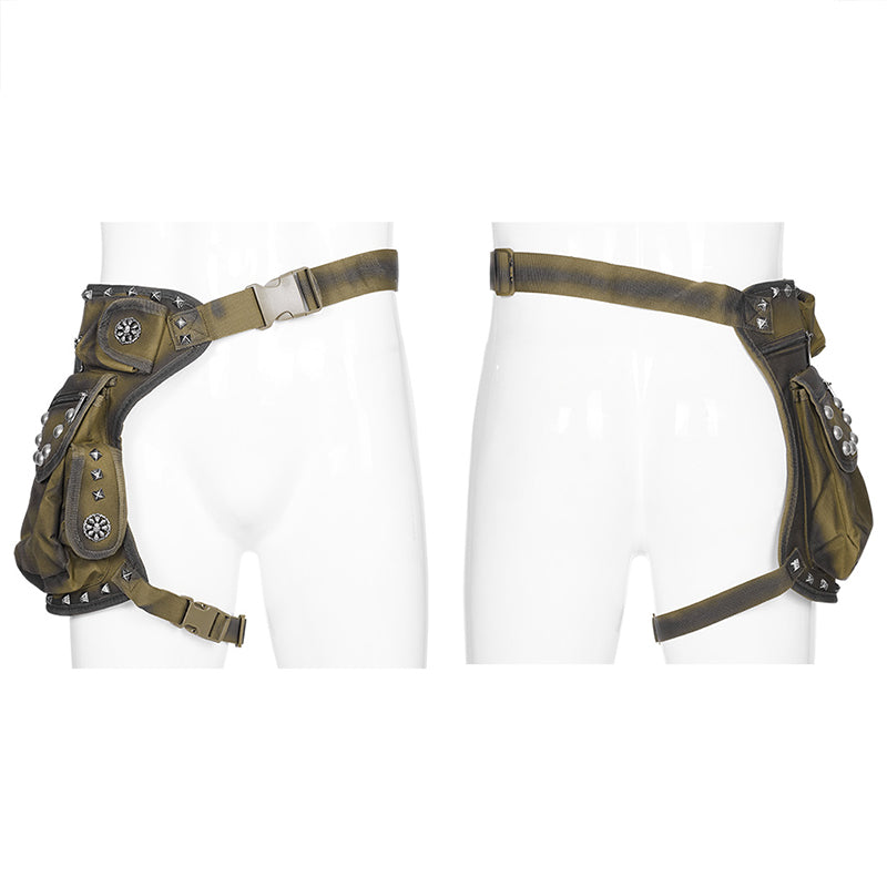 Punk Rave Jericho Pocket Belt - Green - Kate's Clothing