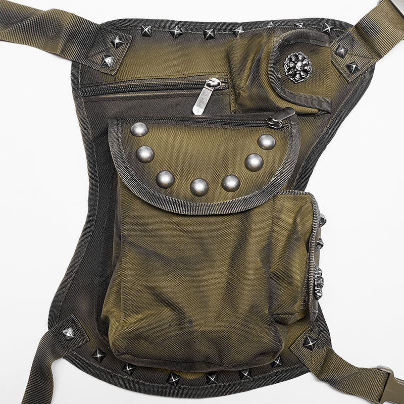 Punk Rave Jericho Pocket Belt - Green - Kate's Clothing