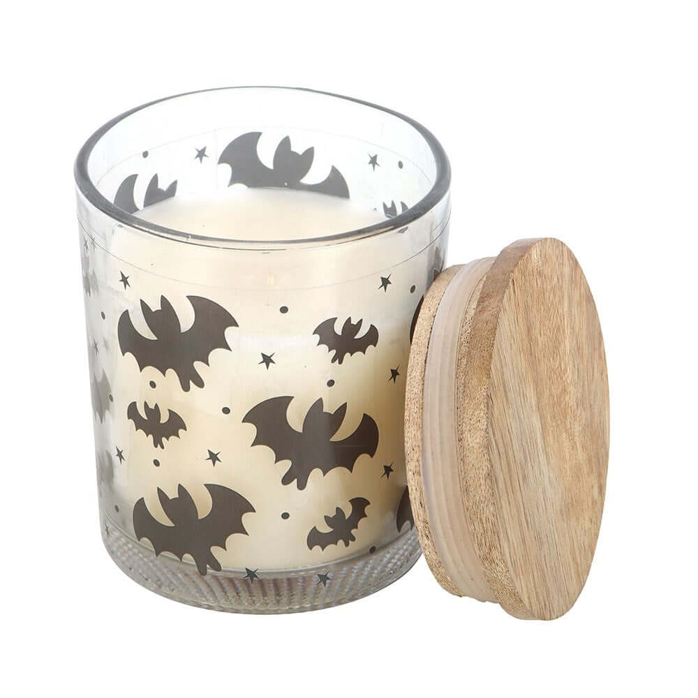 Gothic Gifts Bat Print Mulberry Candle
