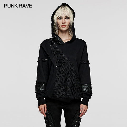 Punk Rave Kairi Hooded Top - Kate's Clothing