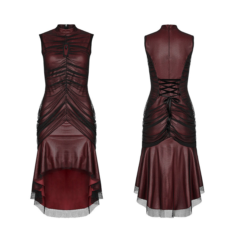 Punk Rave Kiko Dress - Red - Kate's Clothing