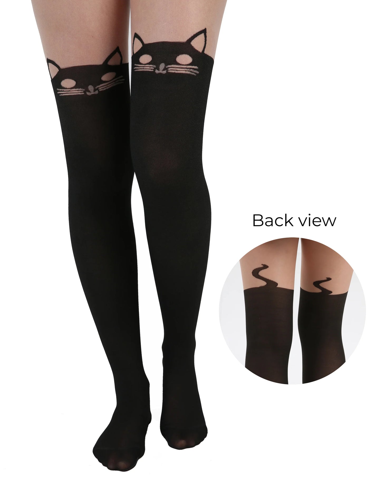 Pamela Mann Kitty Cat Over The Knee Tights - Kate's Clothing