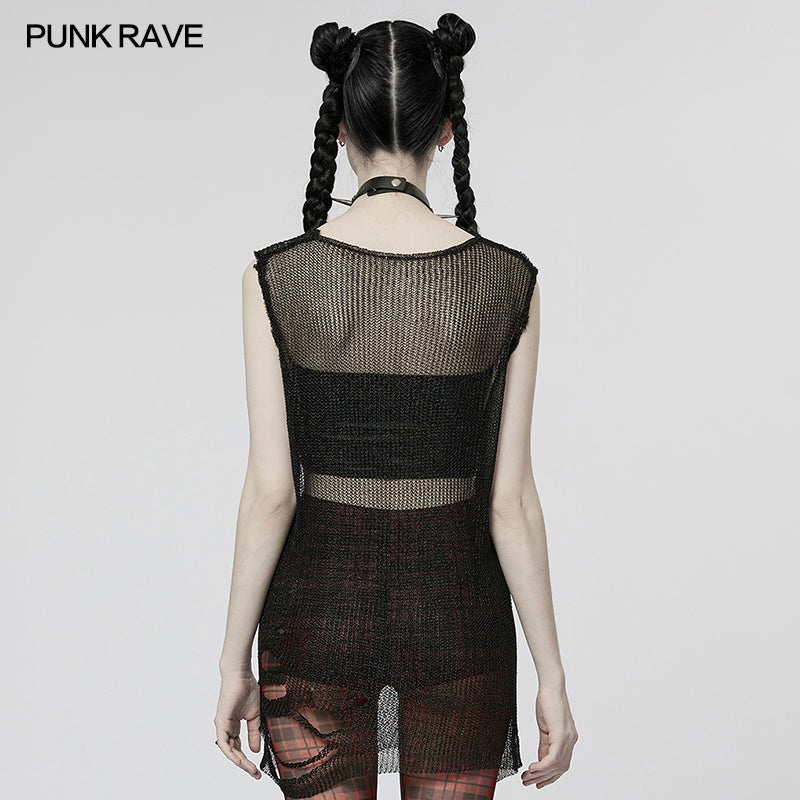 Punk Rave Kourayne Top - Black - Kate's Clothing
