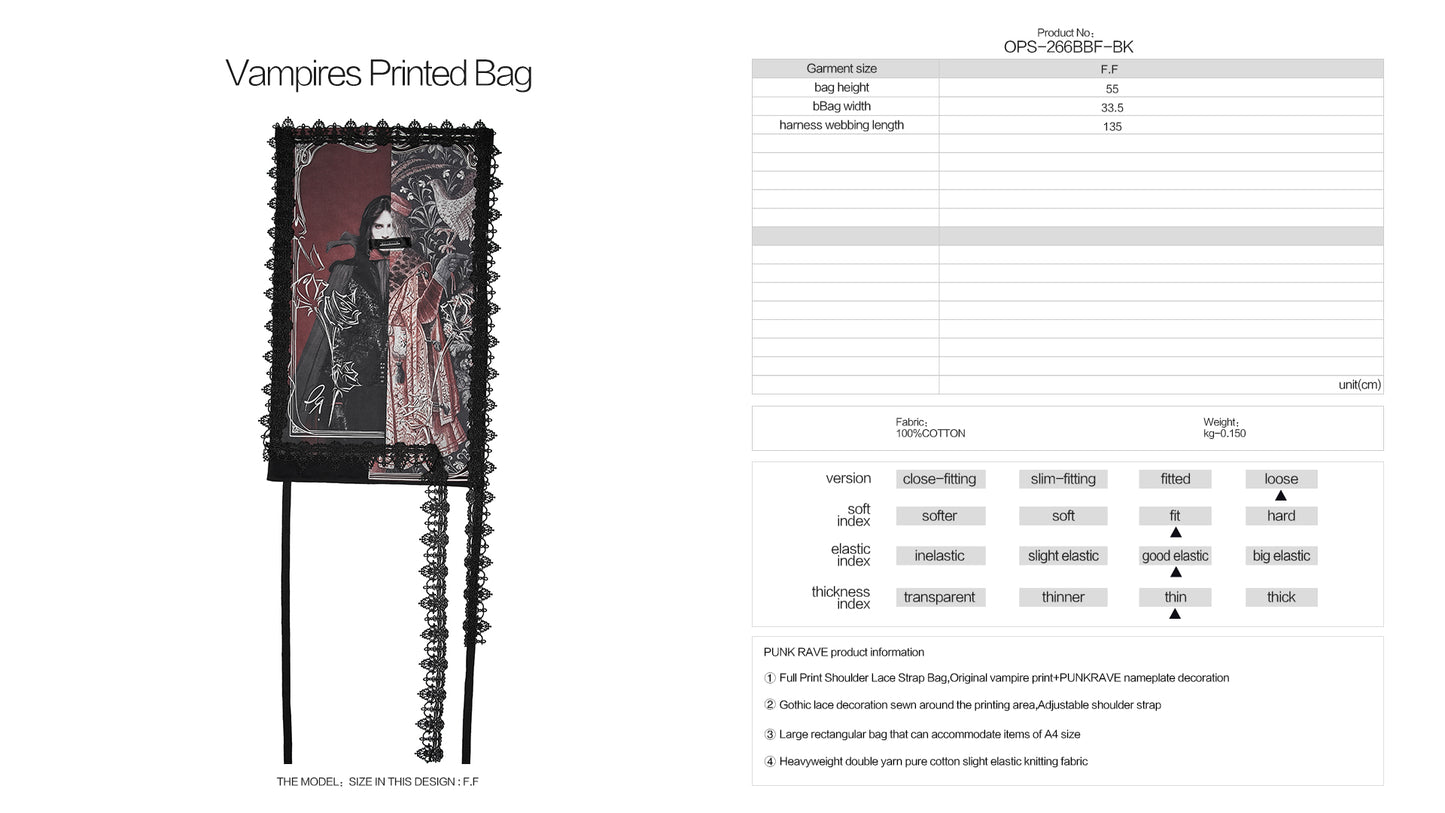 Punk Rave Liora Printed Bag - Kate's Clothing