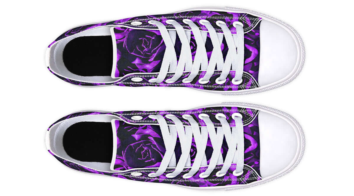 Purple Roses Canvas Low Top Trainers | ANTIBrand