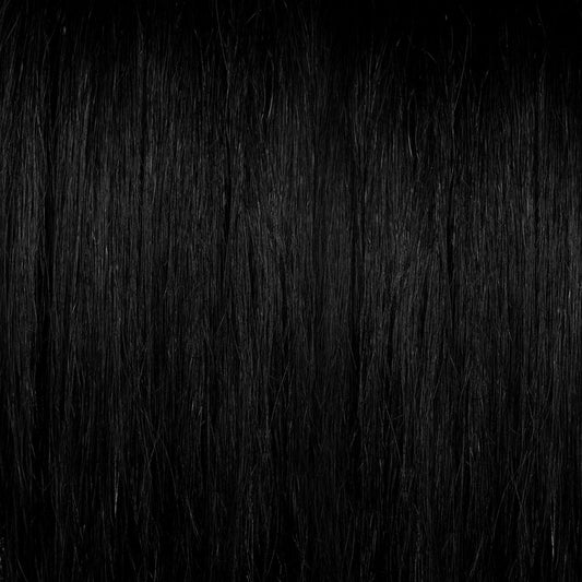 Black semi permanent hair dye swatch - Raven deep intense black by Manic Panic