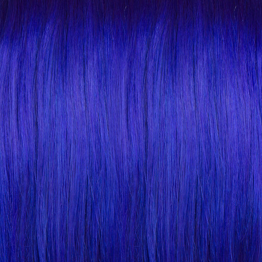 Blue purple semi permanent hair dye swatch - Ultra Violet Blue deep violet Manic Panic