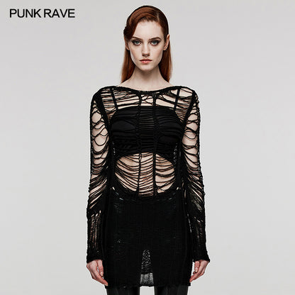 Punk Rave Milani Distressed Jumper - Kate's Clothing