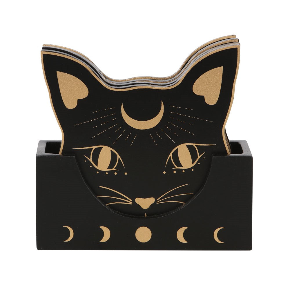 Gothic Gifts Mystic Mog Coaster Set - Kate's Clothing