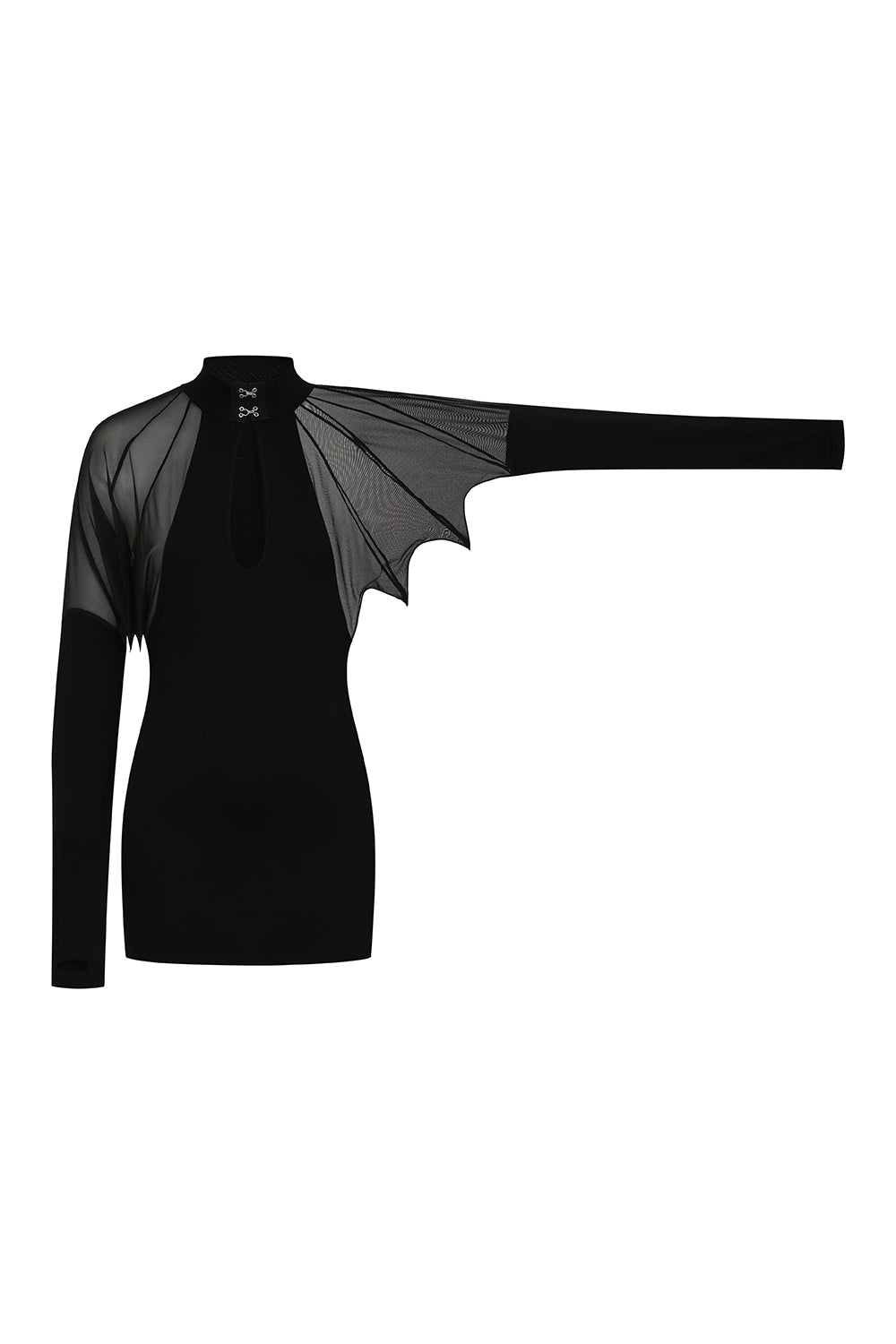 Necessary Evil Vespertilio Long Sleeve Bat Wings Effect Batwing Top - Kate's Clothing