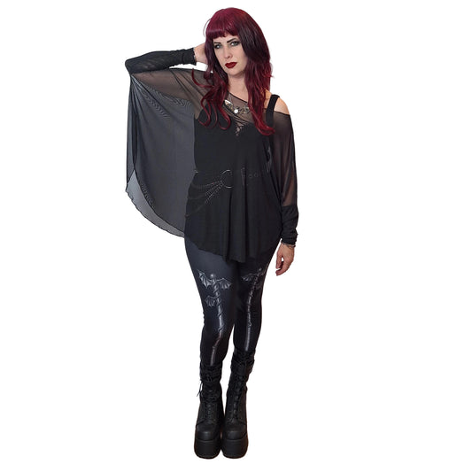 Kate in the Necessary Evil Circe Goth Top