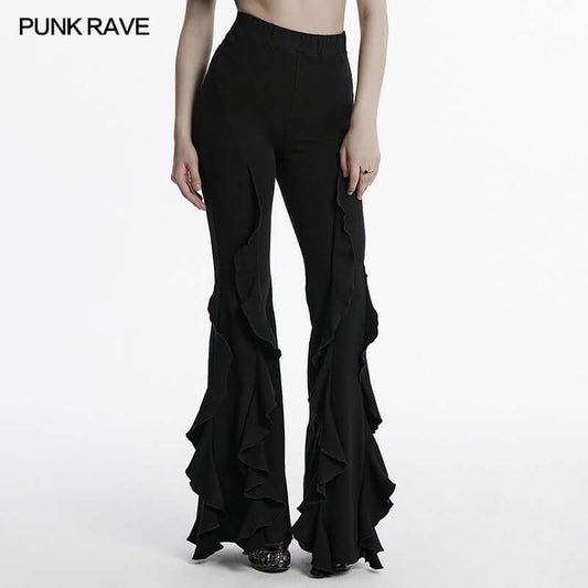 Punk Rave Veda Flared Pants - Kate's Clothing