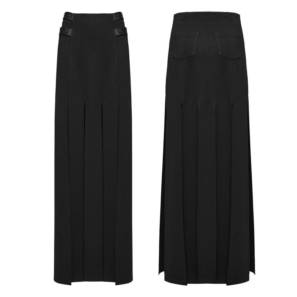 Punk Rave Berenice Split Maxi Skirt - Kate's Clothing